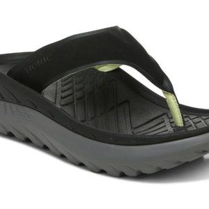 VIONIC - RESTORE WEDGE THONG SANDAL - BLACK - SIZE 6 - NEVER WORN - STILL IN BOX